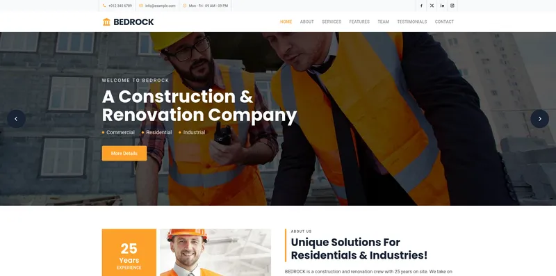 Bedrock Construction project