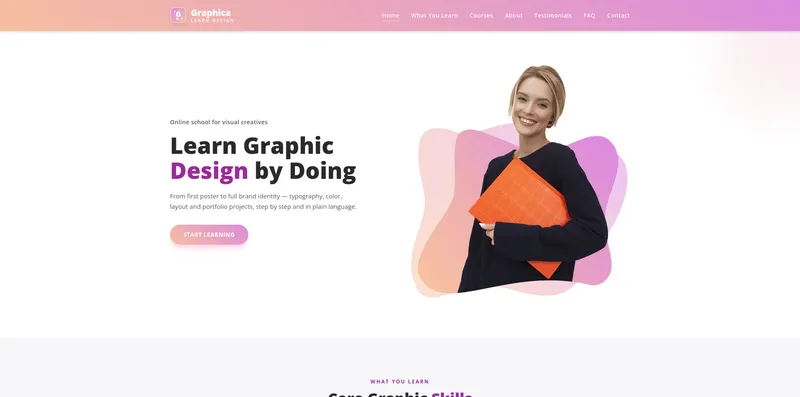 Learn Graphic Design project